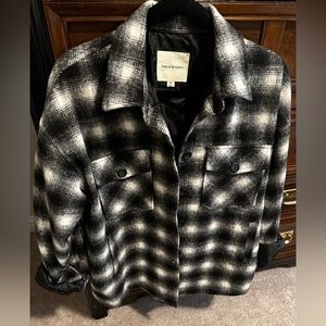 Thread & Supply Black Plaid Shacket